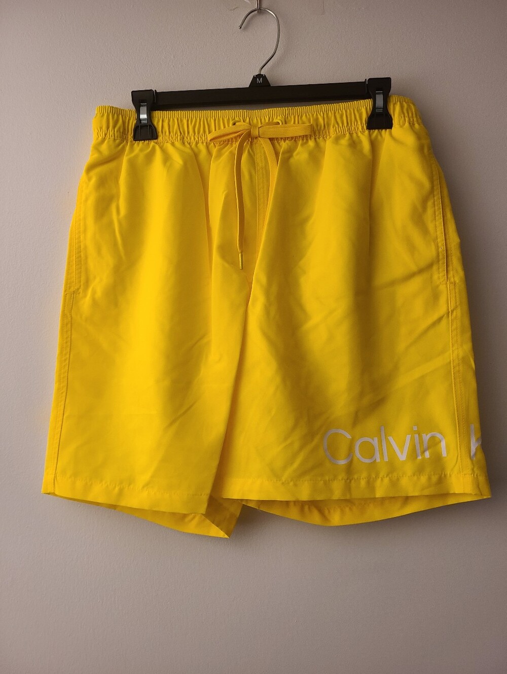 Calvin Klein Bright Yellow Swim Shorts Mens Size Medium